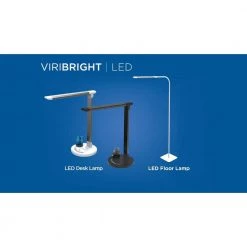 Viribright 55 in. LED Floor Lamp 12-Watt 800 Lumens 5 Color Modes Dimmable (1-Pack) (Black) -KOHLER Sale Store black finish viribright floor lamps 850079 4f 1000