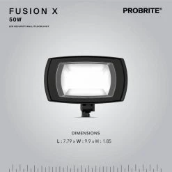 50-Watt Integrated LED Bronze Outdoor Residential Wall Pack Light, 5000 Lumens by PROBRITE -KOHLER Sale Store bronze probrite flood lights fsnx50 pc 4k bz 66 1000