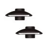 550-Watt Equivalent Integrated LED Bronze Outdoor Wall Pack Light, 8000 Lumens, 4000K Bright White (2-Pack) by PROBRITE