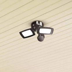 30-Watt Bronze Outdoor Integrated LED Flood Light, 3000 Lumens, Twin Head Motion-Activated Flood Light (2-Pack) by PROBRITE -KOHLER Sale Store bronze probrite flood lights fsxd30 ms 4k bz 2pk c3 1000