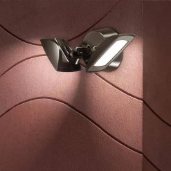 200-Watt Equivalent Bronze Outdoor Integrated LED Twin Head Flood Light, 4000K (4-Pack) by PROBRITE -KOHLER Sale Store bronze probrite flood lights fsxd30 pc 4k bz 4pk 1f 1000