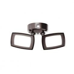30-Watt Bronze Outdoor Integrated LED Twin Head Flood Light, 3000 Lumens by PROBRITE
