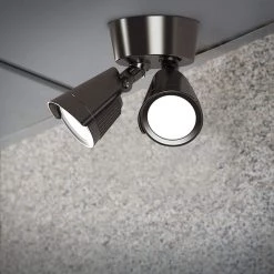 22-Watt Bronze Outdoor Integrated LED Twin Head 5 CCT Tunable Security Light, 2250 Lumens by PROBRITE -KOHLER Sale Store bronze probrite flood lights stlr22 pc 5cct bz 4f 1000