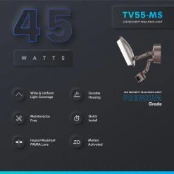 400-Watt Equivalent 60-Degree Bronze Motion Activated Outdoor Integrated LED Large Flood Light, 4000K by PROBRITE 9 400-Watt Equivalent 60-Degree Bronze Motion Activated Outdoor Integrated LED Large Flood Light, 4000K by PROBRITE -KOHLER Sale Store bronze probrite flood lights tv55 4k ms bz 40 1000