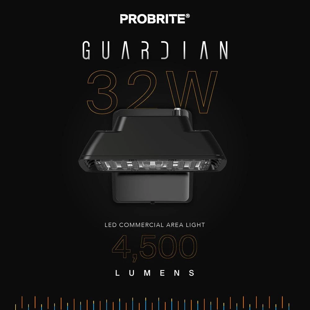 300-Watt Equivalent Bronze Outdoor Integrated LED Dusk to Dawn Flood Light with Wall Mount, 4000K (4-Pack) by PROBRITE 2 300-Watt Equivalent Bronze Outdoor Integrated LED Dusk to Dawn Flood Light with Wall Mount, 4000K (4-Pack) by PROBRITE - Image 2