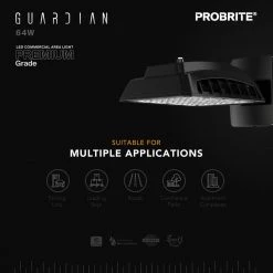 600-Watt Equivalent Bronze Outdoor Integrated Dusk to Dawn LED Flood Light with Wall Mount, 4000K (4-Pack) by PROBRITE -KOHLER Sale Store bronze probrite parking lot lights grd64 pc 4k bz 4pk 1d 1000