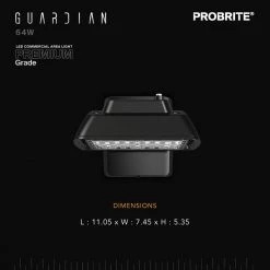 600-Watt Equivalent Bronze Outdoor Integrated Dusk to Dawn LED Flood Light with Wall Mount, 4000K (4-Pack) by PROBRITE -KOHLER Sale Store bronze probrite parking lot lights grd64 pc 4k bz 4pk 66 1000