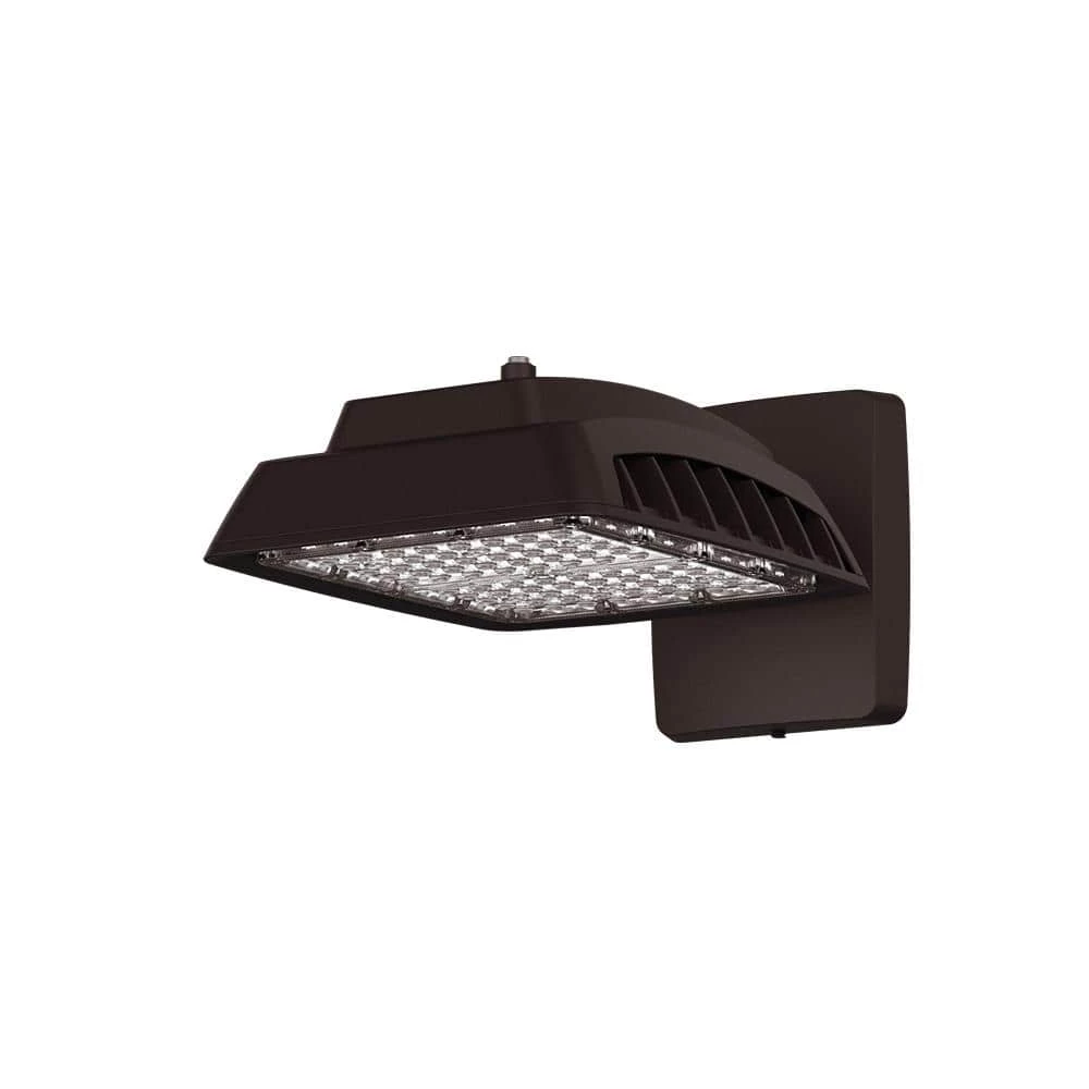 64-Watt Bronze Outdoor Integrated LED Commercial Wall Mount Area Light, 8640 Lumens by PROBRITE 1 64-Watt Bronze Outdoor Integrated LED Commercial Wall Mount Area Light, 8640 Lumens by PROBRITE