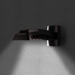 64-Watt Bronze Outdoor Integrated LED Commercial Wall Mount Area Light, 8640 Lumens by PROBRITE 16 64-Watt Bronze Outdoor Integrated LED Commercial Wall Mount Area Light, 8640 Lumens by PROBRITE -KOHLER Sale Store bronze probrite parking lot lights grd64 pc 4k bz c3 1000