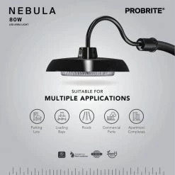 80-Watt Integrated LED Bronze Outdoor Barn Wall Sconce, 8000 Lumens, Barn Dusk to Dawn Light by PROBRITE 15 80-Watt Integrated LED Bronze Outdoor Barn Wall Sconce, 8000 Lumens, Barn Dusk to Dawn Light by PROBRITE -KOHLER Sale Store bronze probrite parking lot lights neb80 4k pc bz 1d 1000