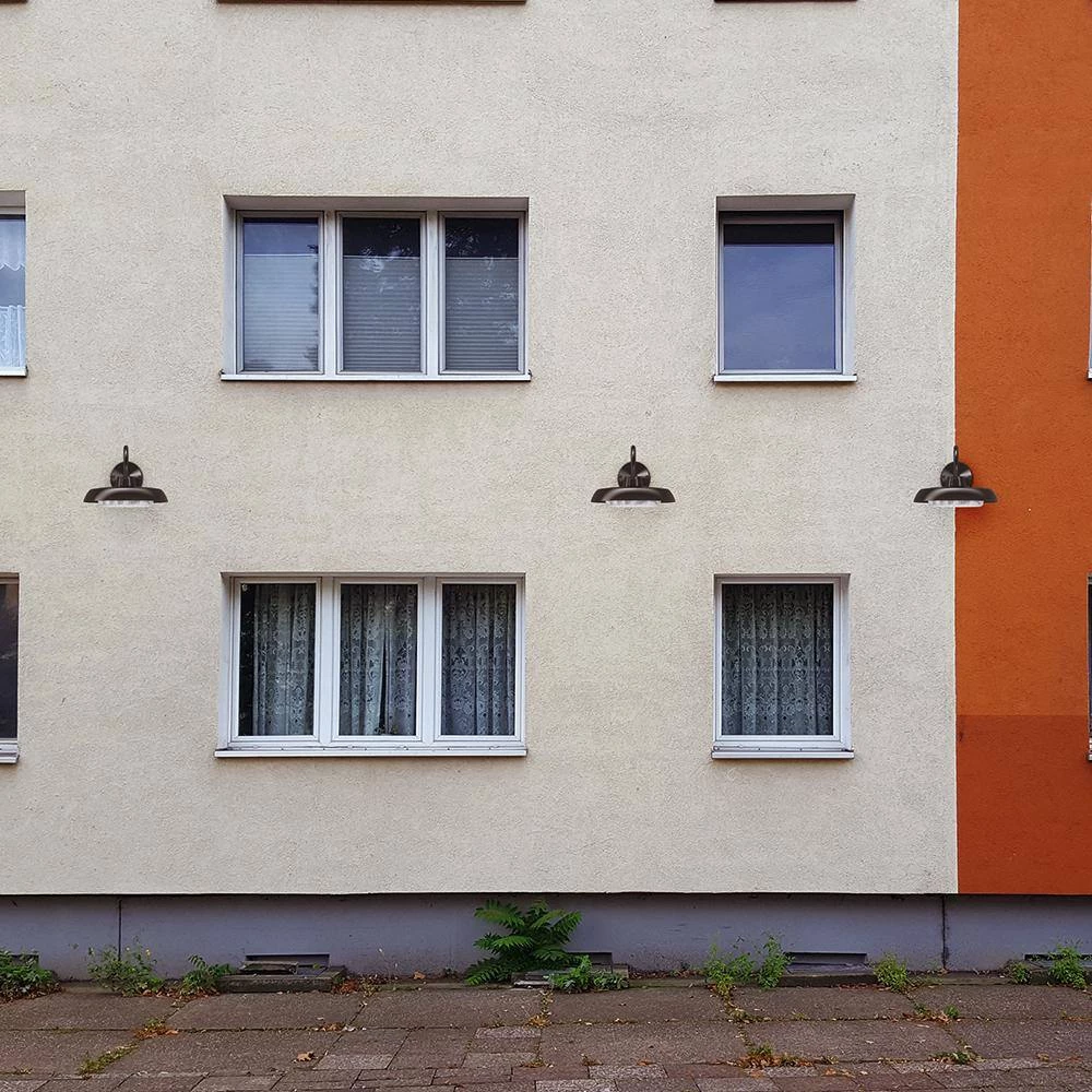 80-Watt Integrated LED Bronze Outdoor Barn Wall Sconce, 8000 Lumens, Barn Dusk to Dawn Light by PROBRITE 9 80-Watt Integrated LED Bronze Outdoor Barn Wall Sconce, 8000 Lumens, Barn Dusk to Dawn Light by PROBRITE - Image 9