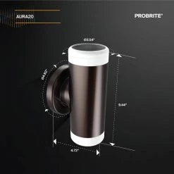 100-Watt Equivalent Integrated Outdoor LED Wall Pack Light, 1400 Lumens, Outdoor Security Lighting by PROBRITE -KOHLER Sale Store bronze probrite wall pack lights aur20 3k bz 40 1000