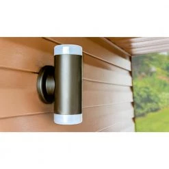 100-Watt Equivalent Integrated Outdoor LED Wall Pack Light, 1400 Lumens, Outdoor Security Lighting by PROBRITE -KOHLER Sale Store bronze probrite wall pack lights aur20 3k bz 77 1000