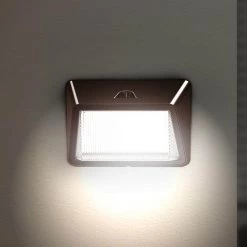 28-Watt Integreted LED Bronze Outdoor Commercial Refractor Light Wall Pack Light, 3500 Lumens by PROBRITE -KOHLER Sale Store bronze probrite wall pack lights prwx28 h 4k bz 44 1000