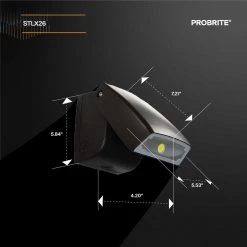 250-Watt Equivalent Integrated Outdoor LED Wall Pack, 3600 Lumens, Dusk to Dawn Outdoor Security Light by PROBRITE -KOHLER Sale Store bronze probrite wall pack lights stlx26 pc 4k bz 40 1000