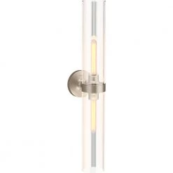 Purist 2 Light XL Vibrant Brushed Bronze Indoor Bathroom Vanity Light Fixture, UL Listed by KOHLER