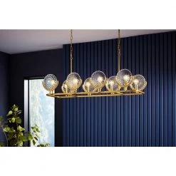 Arendela 8-Light Brushed Moderne Brass Chandelier with Glass Shades by KOHLER -KOHLER Sale Store brushed modern brass kohler chandeliers k 29382 ch08b 2gl 44 1000