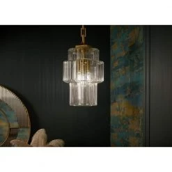 Occasion 3-Light Brushed Moderne Brass Shaded Pendant Light by KOHLER -KOHLER Sale Store brushed moderne brass kohler chandeliers 31781 pe03 2gl 1f 1000