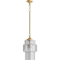 Occasion 3-Light Brushed Moderne Brass Shaded Pendant Light by KOHLER -KOHLER Sale Store brushed moderne brass kohler chandeliers 31781 pe03 2gl 76 1000