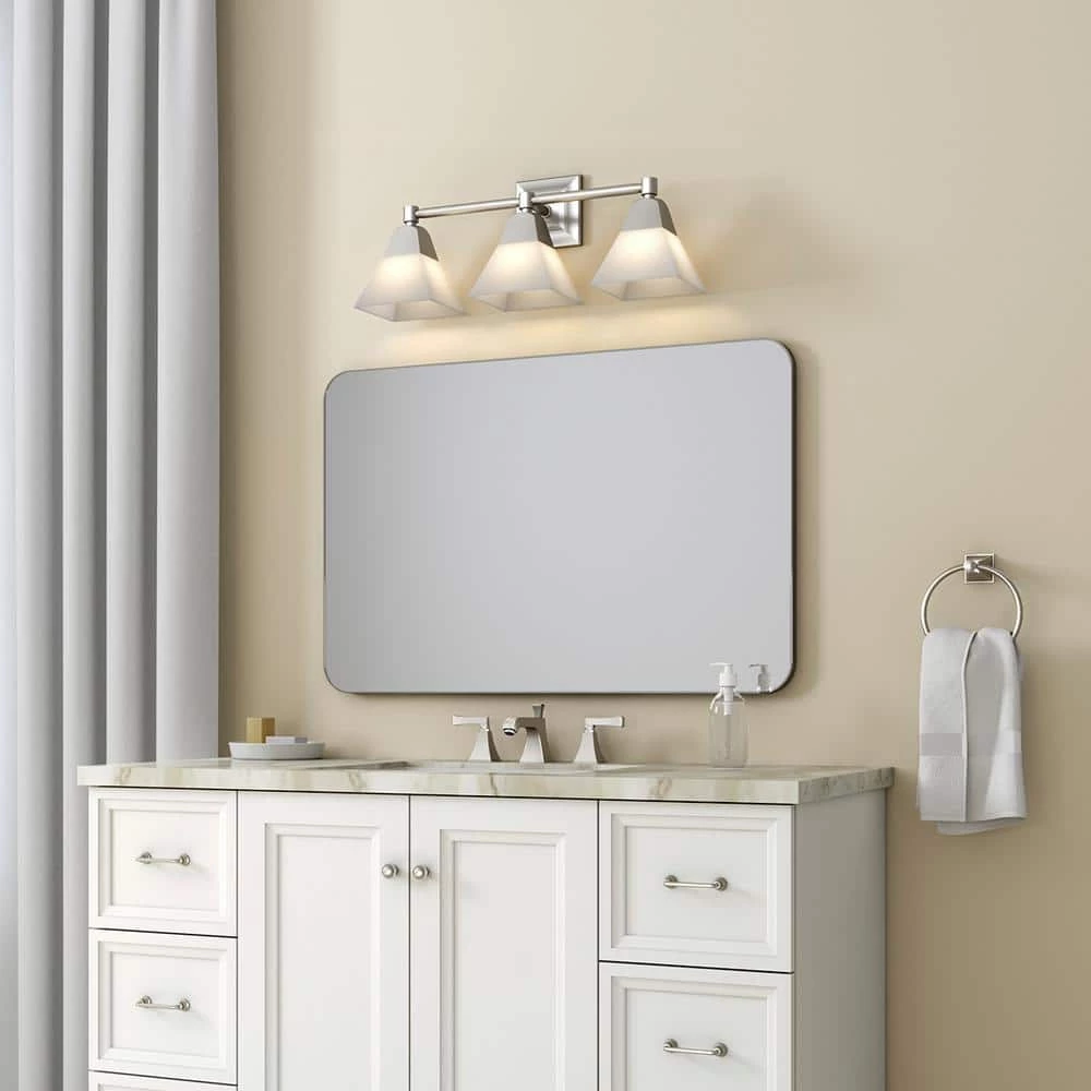 Memoirs 3-Light Brushed Nickel Wall Sconce by KOHLER 3 Memoirs 3-Light Brushed Nickel Wall Sconce by KOHLER - Image 3