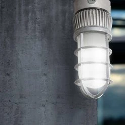 125-Watt Equivalent Integrated Outdoor LED Area Light and Flood Light, 1900 Lumens Outdoor Security Lighting by PROBRITE -KOHLER Sale Store gray probrite outdoor flush mount lights vpr14 4k cm gr 77 1000