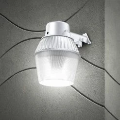 50-Watt High-Performance Standard LED Bulb Gray Outdoor Dusk to Dawn Area and Flood Light by PROBRITE 15 50-Watt High-Performance Standard LED Bulb Gray Outdoor Dusk to Dawn Area and Flood Light by PROBRITE -KOHLER Sale Store gray probrite parking lot lights led50 pc gr c3 1000