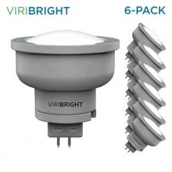 35-Watt Equivalent (2,700K) MR16 Non-Dimmable GU5.3 Base Halogen Replacement LED Light Bulb Warm White (6-Pack) by Viribright