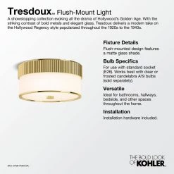 Tresdoux 16 in. 3-Light Gunmetal Flush Mount by KOHLER 7 Tresdoux 16 in. 3-Light Gunmetal Flush Mount by KOHLER -KOHLER Sale Store gunmetal kohler flush mount lights 27436 fm03 gnl 4f 1000