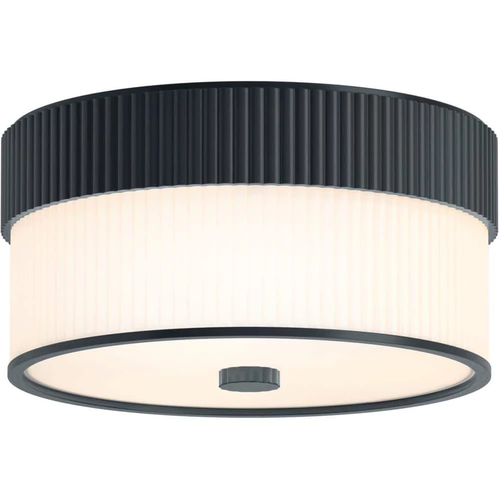 Tresdoux 16 in. 3-Light Gunmetal Flush Mount by KOHLER 1 Tresdoux 16 in. 3-Light Gunmetal Flush Mount by KOHLER