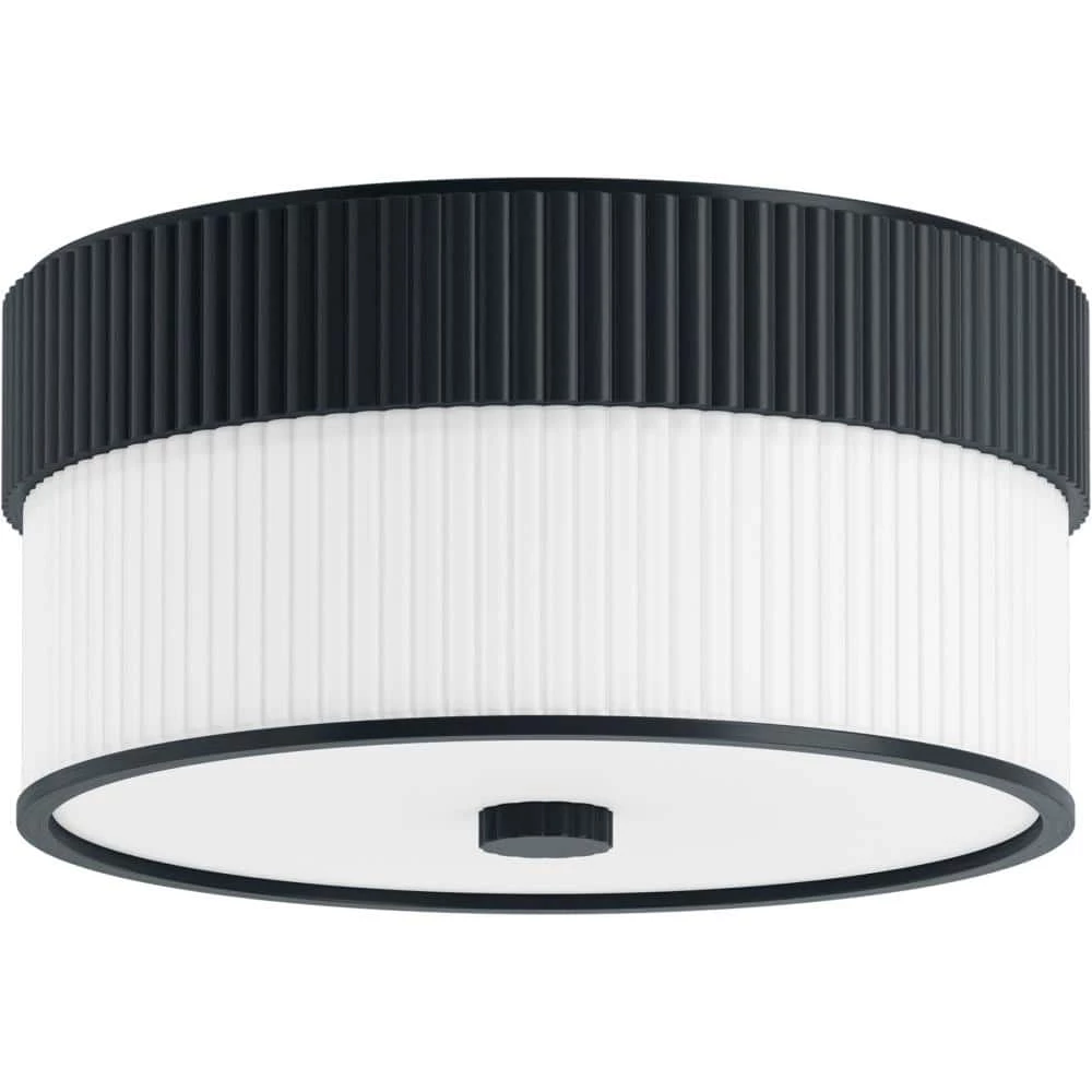 Tresdoux 16 in. 3-Light Gunmetal Flush Mount by KOHLER 2 Tresdoux 16 in. 3-Light Gunmetal Flush Mount by KOHLER - Image 2