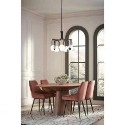 Kraga 5-Light Matte Black Chandelier by KOHLER -KOHLER Sale Store matte black kohler chandeliers 32382 ch05 bll 76 1000