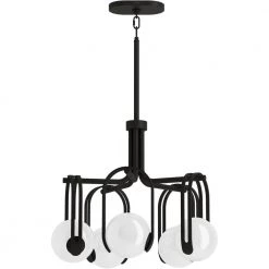 Kraga 5-Light Matte Black Chandelier by KOHLER -KOHLER Sale Store matte black kohler chandeliers 32382 ch05 bll c3 1000