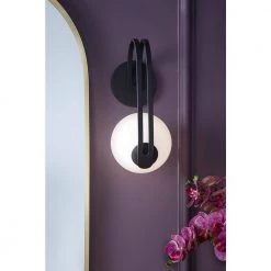 Kraga 1-Light Matte Black Wall Sconce by KOHLER -KOHLER Sale Store matte black kohler vanity lighting 32376 sc01 bll 1f 1000