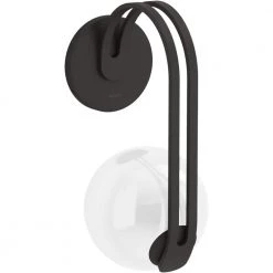 Kraga 1-Light Matte Black Wall Sconce by KOHLER