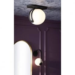 Kraga 1-Light Matte Black Wall Sconce by KOHLER -KOHLER Sale Store matte black kohler vanity lighting 32376 sc01 bll 76 1000
