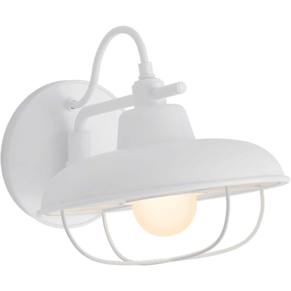 Modern Farm 1-Light Matte White Swinging Sconce by KOHLER 1 Modern Farm 1-Light Matte White Swinging Sconce by KOHLER