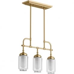 Artifacts 3-Light Moderne Brushed Gold Chandelier by KOHLER 5 Artifacts 3-Light Moderne Brushed Gold Chandelier by KOHLER -KOHLER Sale Store modern brushed gold kohler chandeliers 22658 ch03 bgl 40 1000