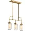 Artifacts 3-Light Moderne Brushed Gold Chandelier by KOHLER