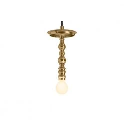 Damask 1-Light Adjustable Moderne Brushed Gold Pendant by KOHLER -KOHLER Sale Store modern brushed gold kohler chandeliers 23340 pe01 bgl a0 1000