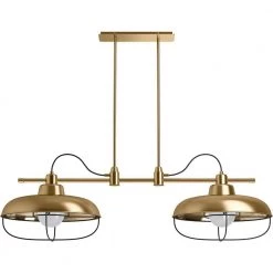 Modern Farm XL 2-Light Modern Brushed Gold Chandelier by KOHLER 6 Modern Farm XL 2-Light Modern Brushed Gold Chandelier by KOHLER -KOHLER Sale Store modern brushed gold kohler chandeliers 23661 ch02 bgl 40 1000