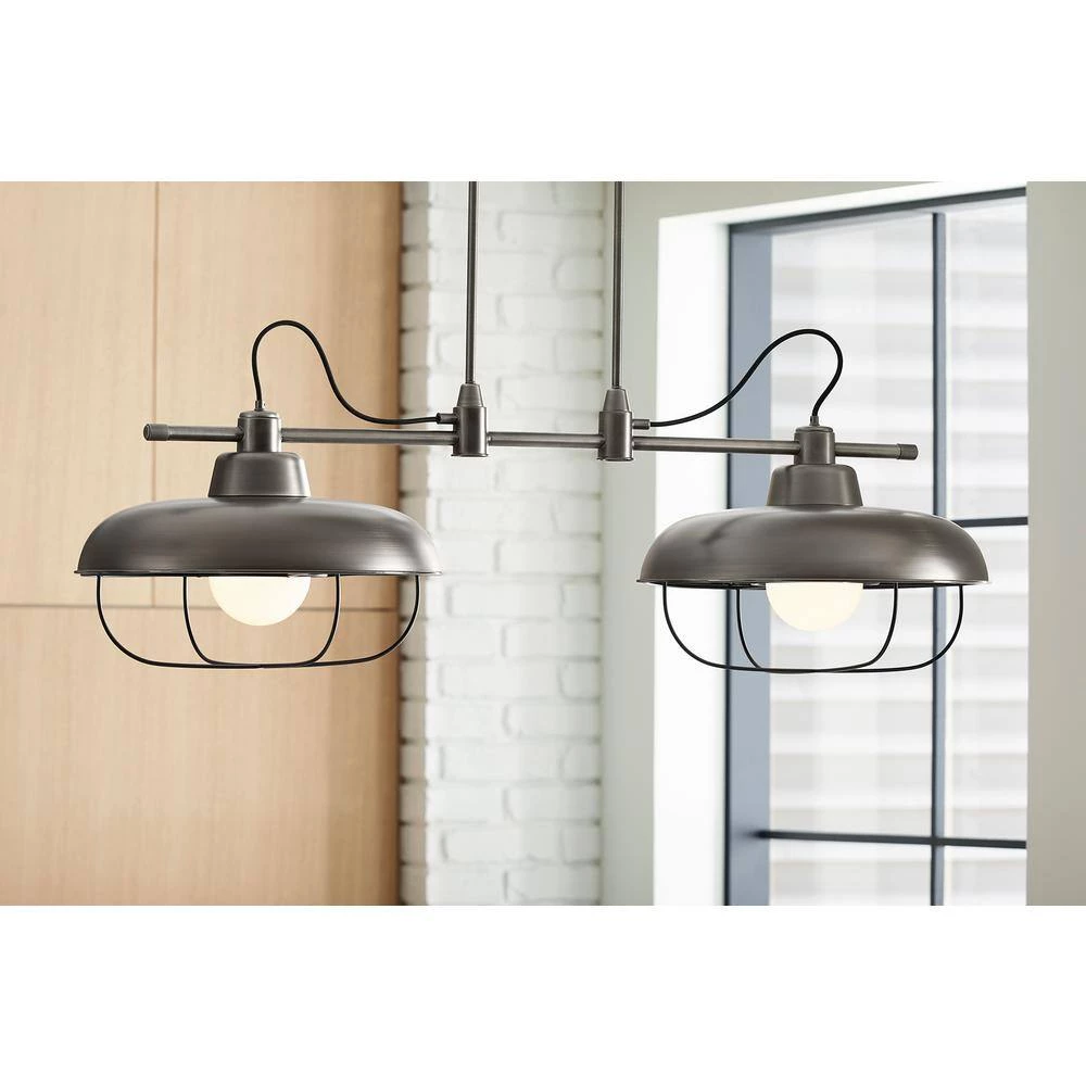 Modern Farm XL 2-Light Modern Brushed Gold Chandelier by KOHLER 2 Modern Farm XL 2-Light Modern Brushed Gold Chandelier by KOHLER - Image 2