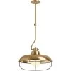 Moderne Farm XL 1-Light Moderne Brushed Gold Pendant by KOHLER