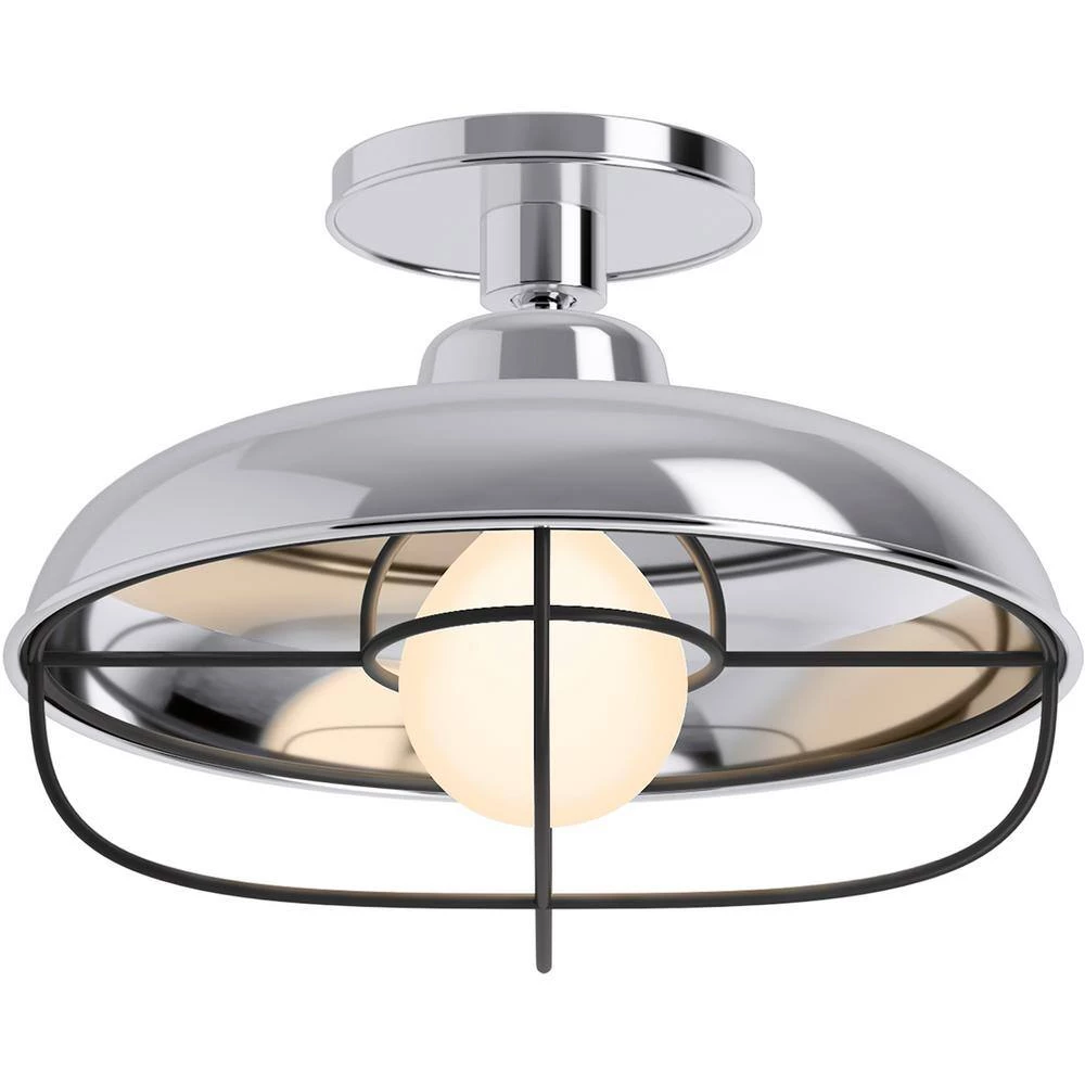 Moderne Farm 12 in. 1-Light Moderne Brushed Gold Flush Mount by KOHLER 3 Moderne Farm 12 in. 1-Light Moderne Brushed Gold Flush Mount by KOHLER - Image 3