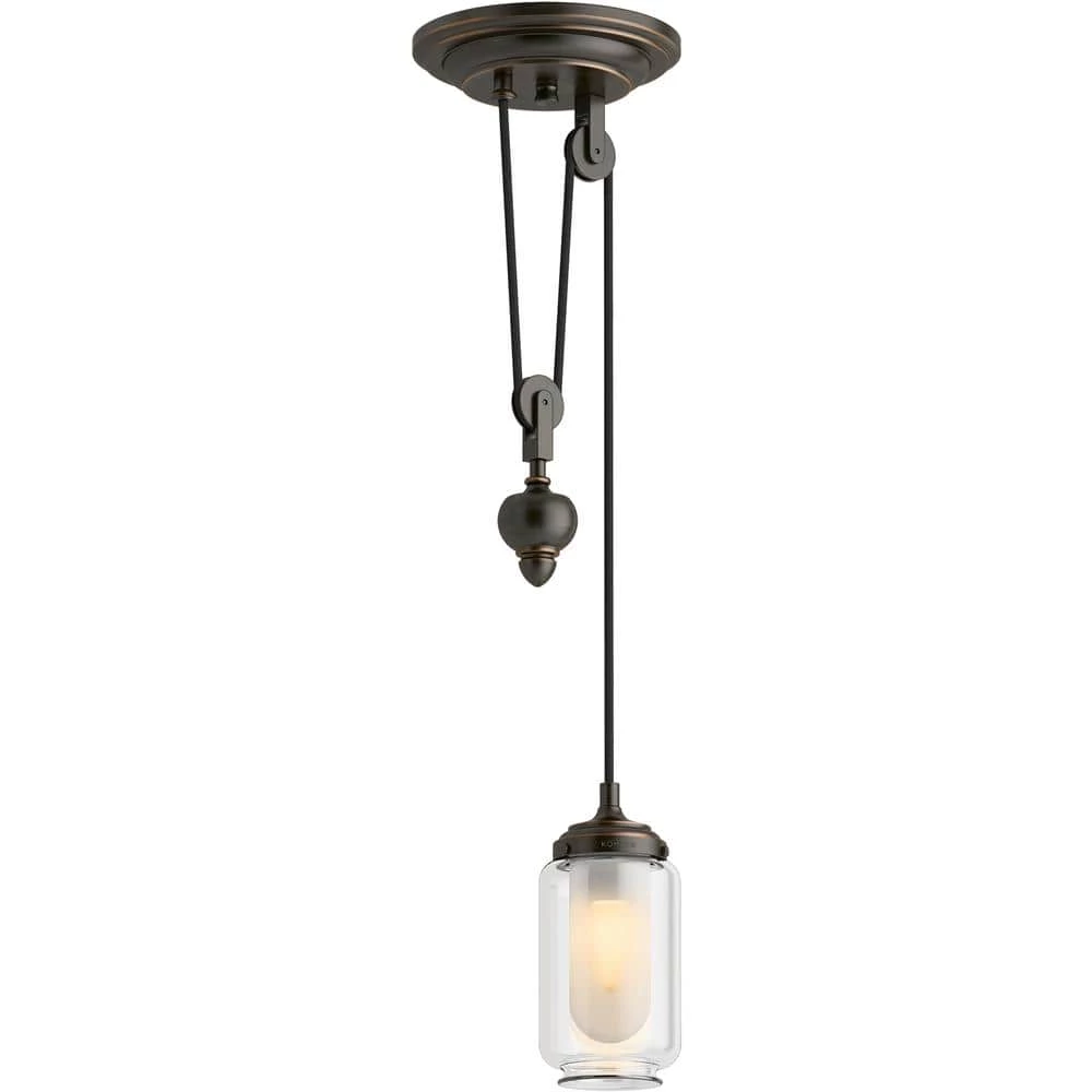 Artifacts 1-Light Adjustable Oil-Rubbed Bronze Pendant by KOHLER 1 Artifacts 1-Light Adjustable Oil-Rubbed Bronze Pendant by KOHLER