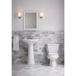 Bancroft 1 Light Oil Rubbed Bronze Indoor Bathroom Wall Sconce, Position Facing Up or Down, UL Listed by KOHLER -KOHLER Sale Store oil rubbed bronze kohler vanity lighting k 11421 bzl 1f 1000