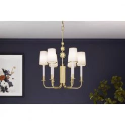 Tresdoux 6-Light Polished Brass Chandelier by KOHLER -KOHLER Sale Store polished brass kohler chandeliers k 27441 ch06 2pl 4f 1000