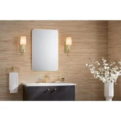 Tresdoux 1-Light Polished Brass Wall Sconce by KOHLER -KOHLER Sale Store polished brass kohler vanity lighting k 27438 sc01 2pl 44 1000