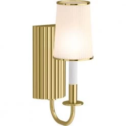 Tresdoux 1-Light Polished Brass Wall Sconce by KOHLER