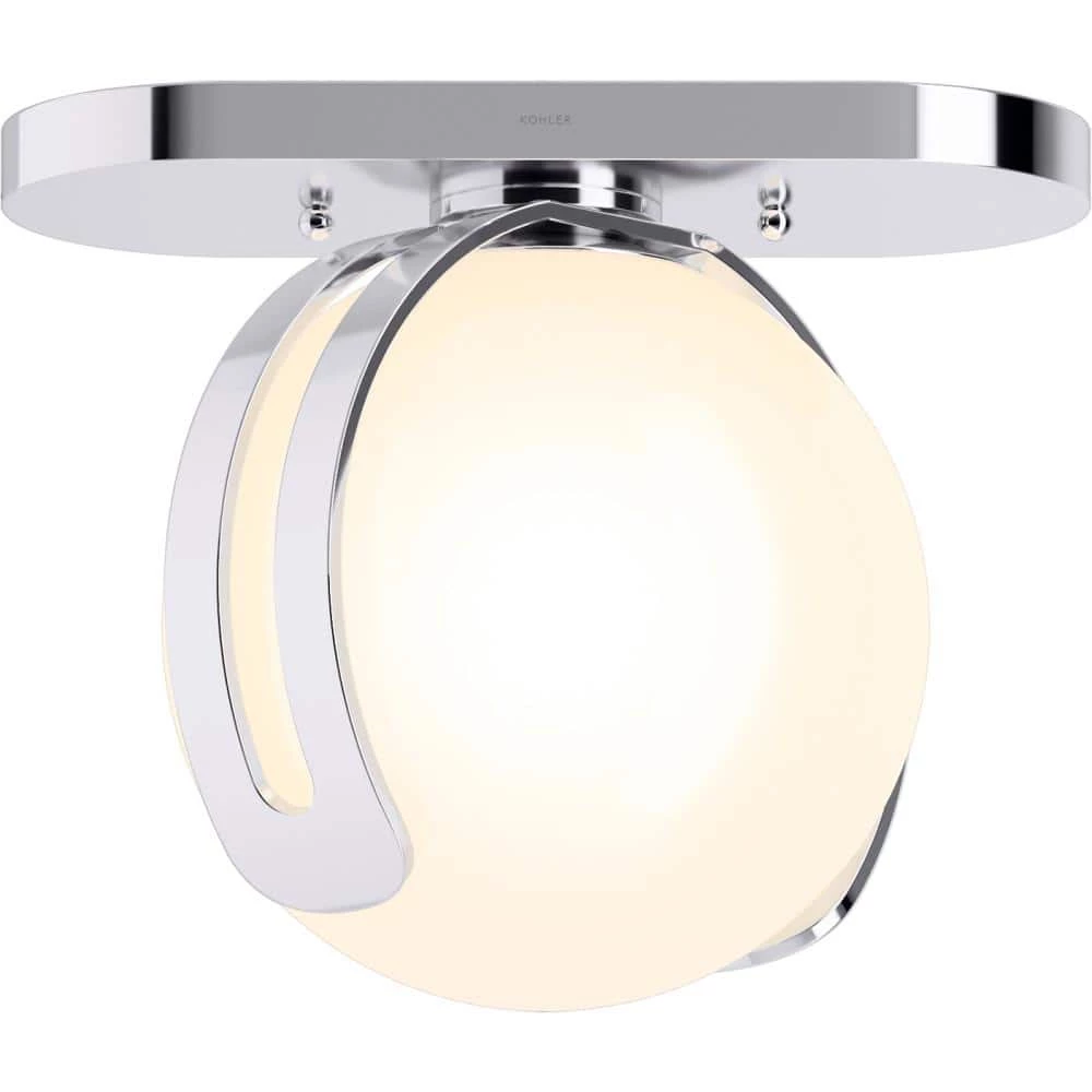Kraga 14 in. 1-Light Polished Chrome Flush Mount by KOHLER 1 Kraga 14 in. 1-Light Polished Chrome Flush Mount by KOHLER