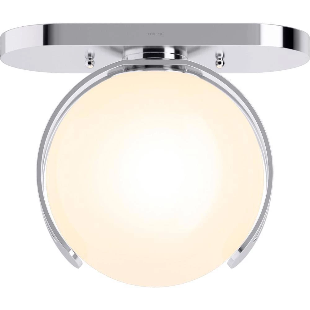 Kraga 14 in. 1-Light Polished Chrome Flush Mount by KOHLER 3 Kraga 14 in. 1-Light Polished Chrome Flush Mount by KOHLER - Image 3